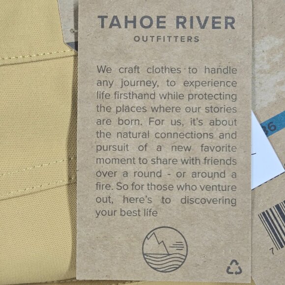 NWT TAHOE RIVER OUTFITTERS (TRO) PRAIRIE SAND WICKING WALKING SHORTS SIZE 36 - Picture 9 of 12